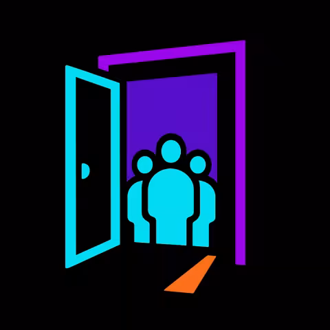 people standing in doorway